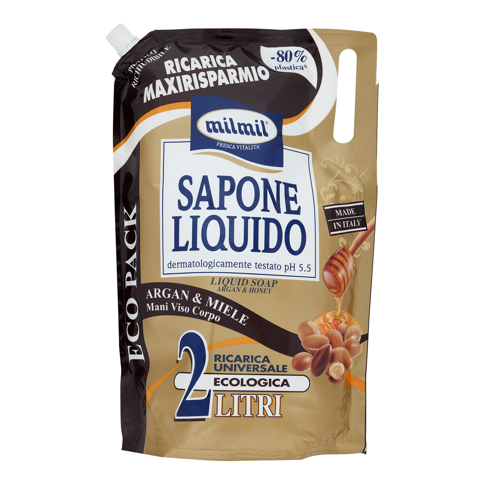 108676 mil Sapone Liquido Ricarica Argan 2 Lt