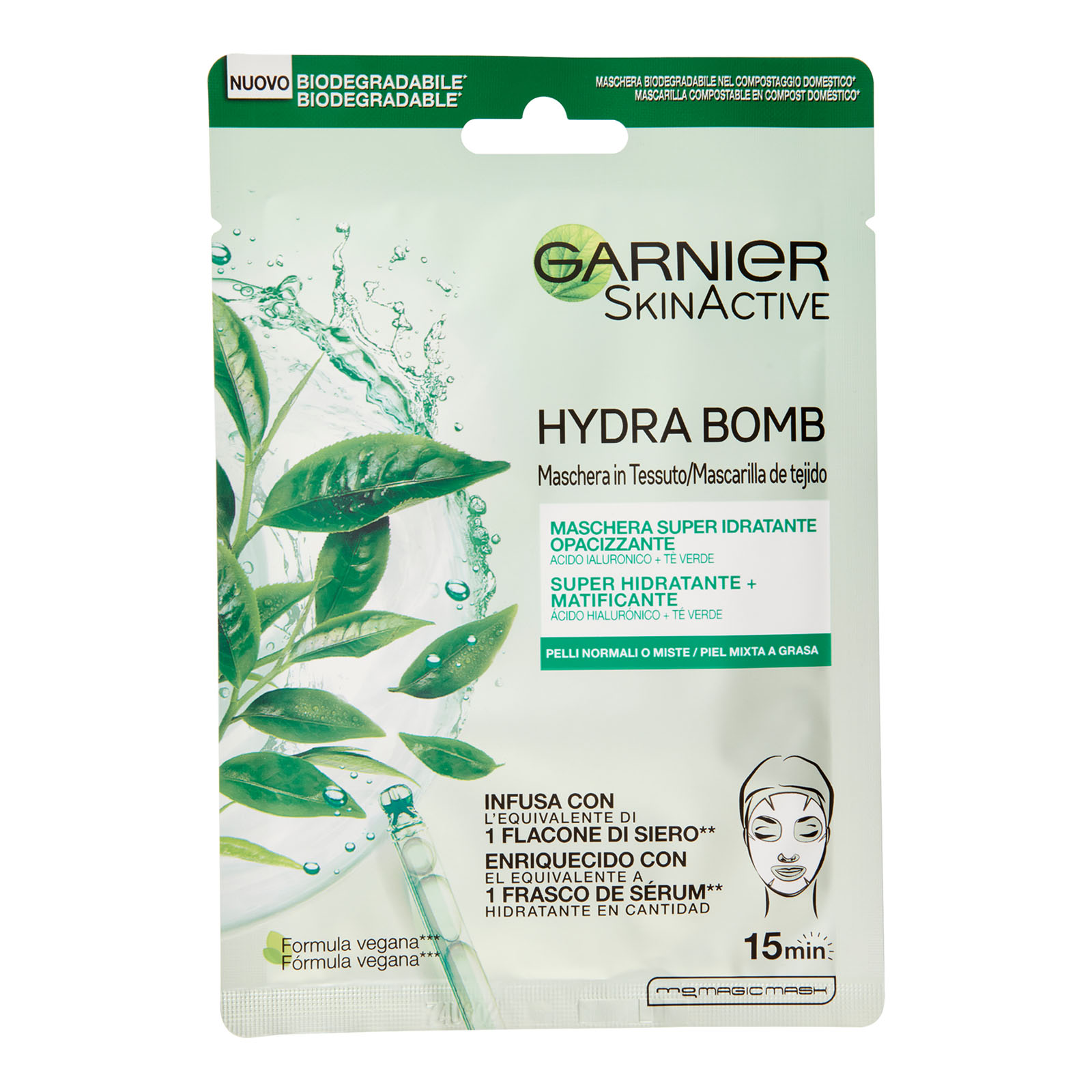111218 SYNERGIE TRATTAMETO DETER SkinActive Hydra Bomb Maschera Super Idratante Opa