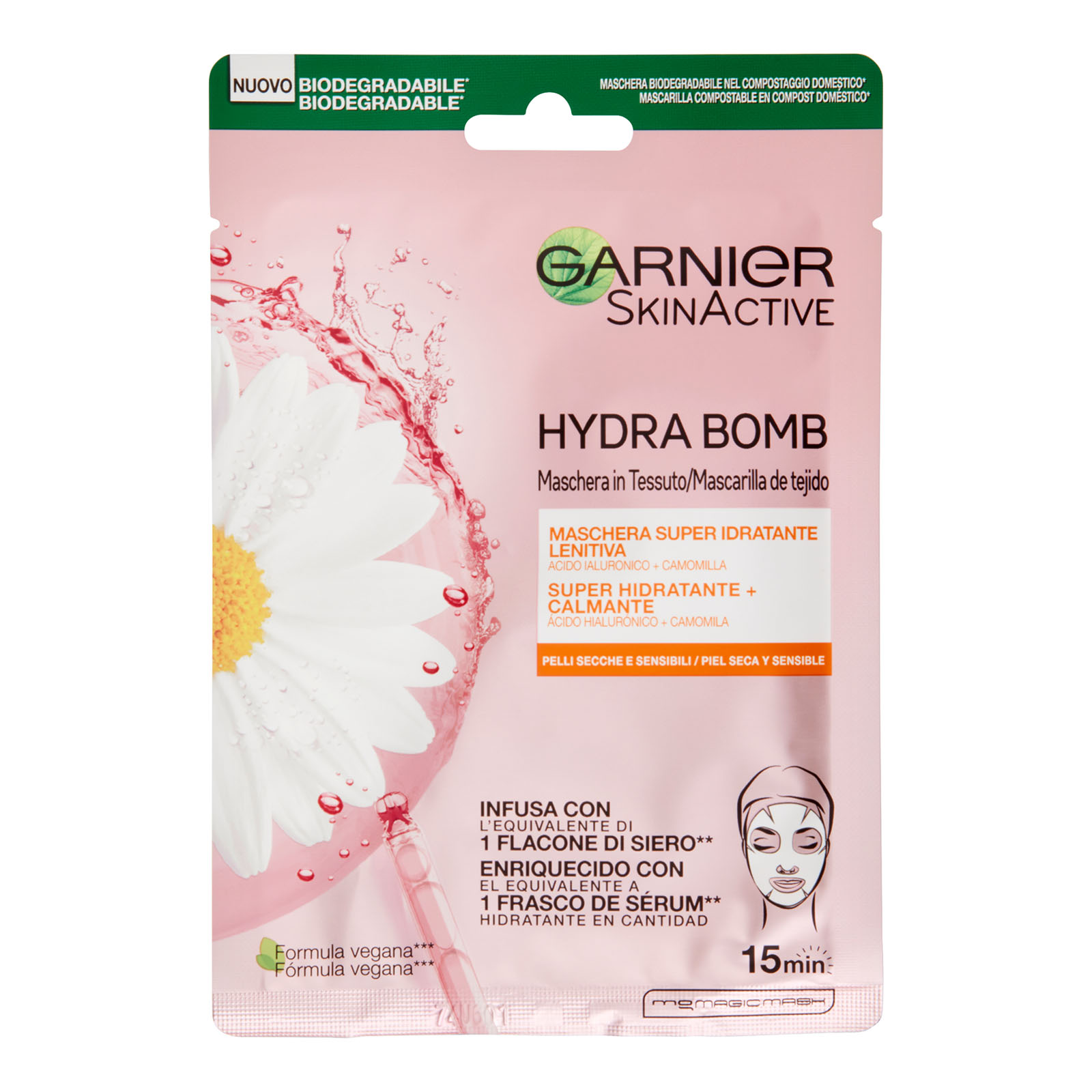 111219 SYNERGIE TRATTAMETO DETER SkinActive Hydra Bomb Maschera Super Idratante Len