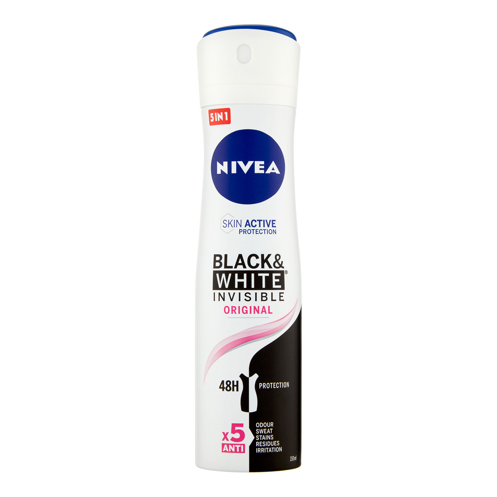 114465 NIVEA DEODORANTE Invisible for Black & White Original - Deodorante