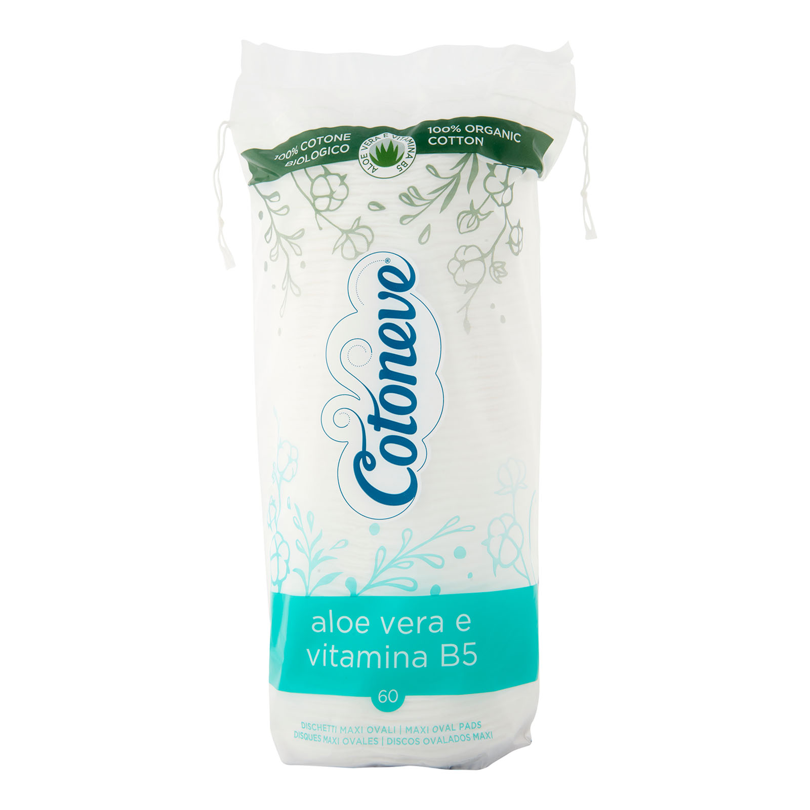 117262 FARMACOTONE Dischetti Maxi Ovali Aloe & Vitamina B5 60 pz