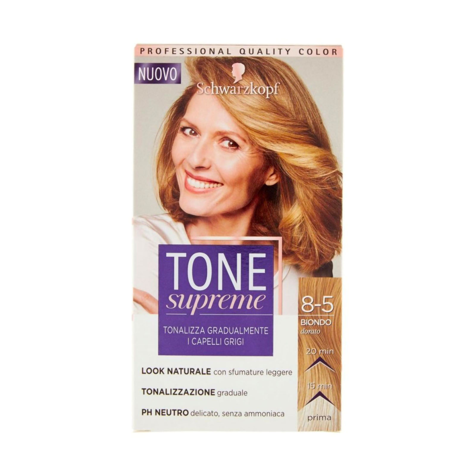127657 TONE SUPREME Schwarzkopf Tone supreme 8-5 Biondo dorato
