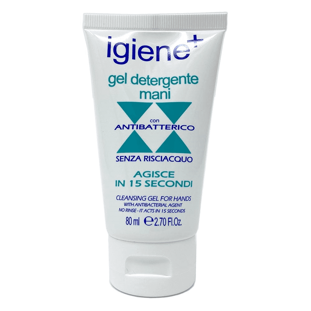 134242 IGIENE+ Gel Mani Detergente Antibatterico Senza Risciacquo