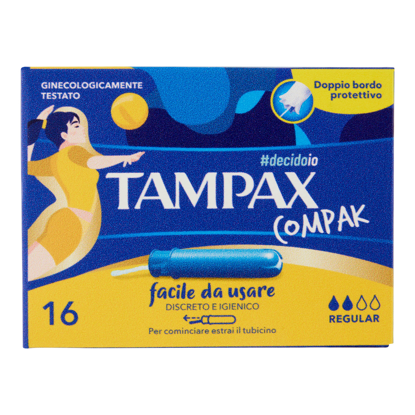 33117 TAMPAX Assorbenti INTERNI Compak Regular FLUSSO MEDIO 16