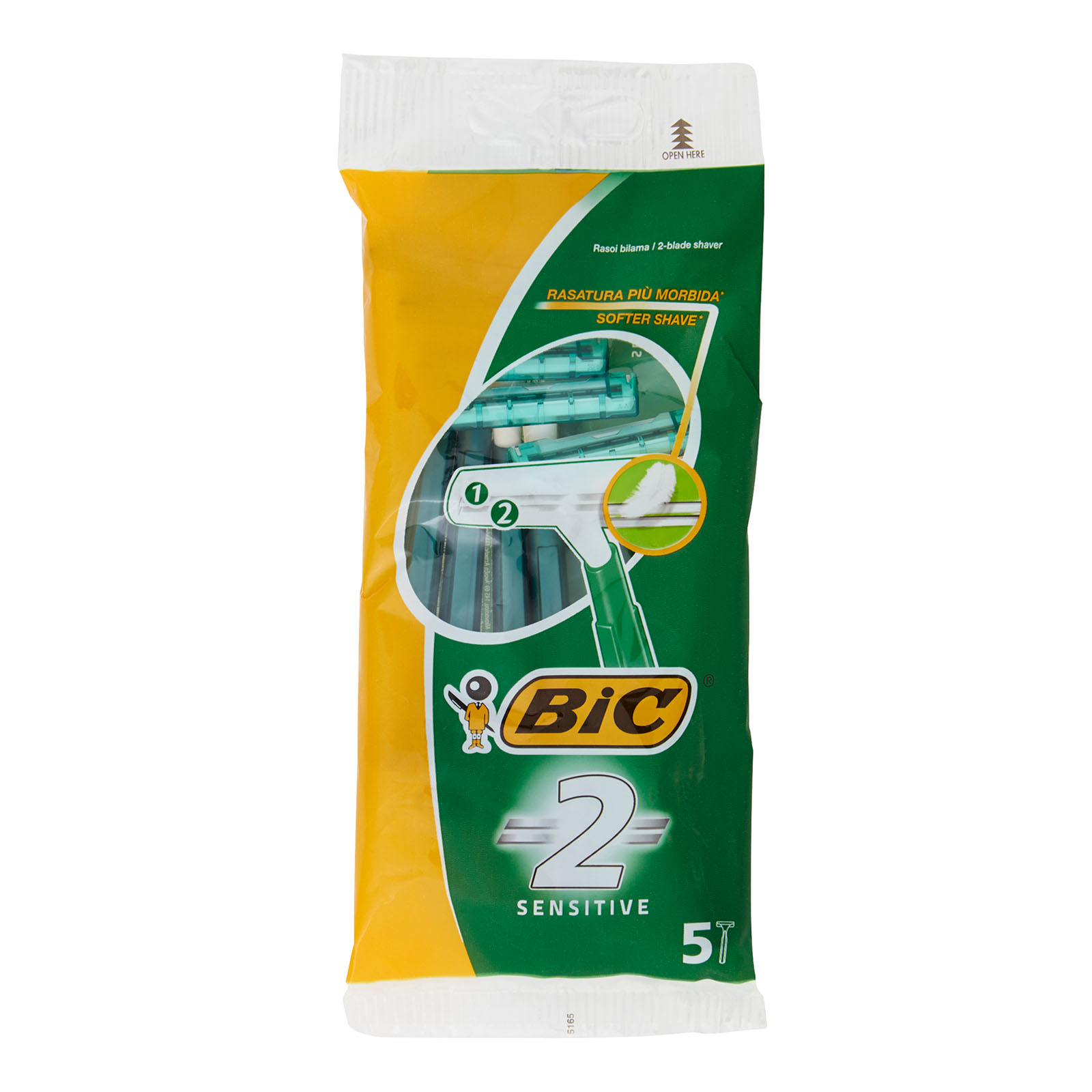 3917 BIC Lametta Da Barba Usa E Getta Sensitive 2 Lame 1 C