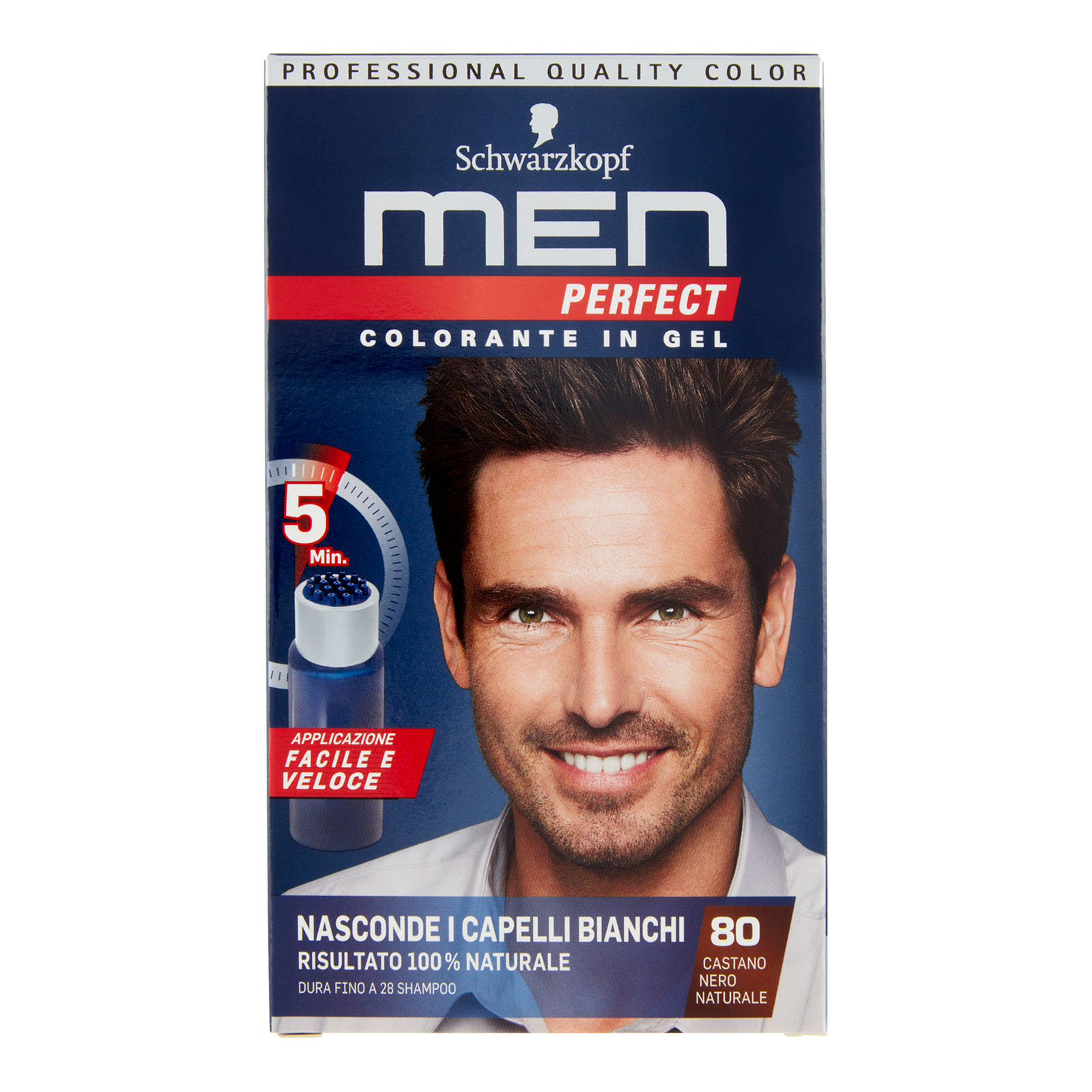 72396 MEN PERFECT Men Perfect Colorante in Gel 80 Castano Nero Natur