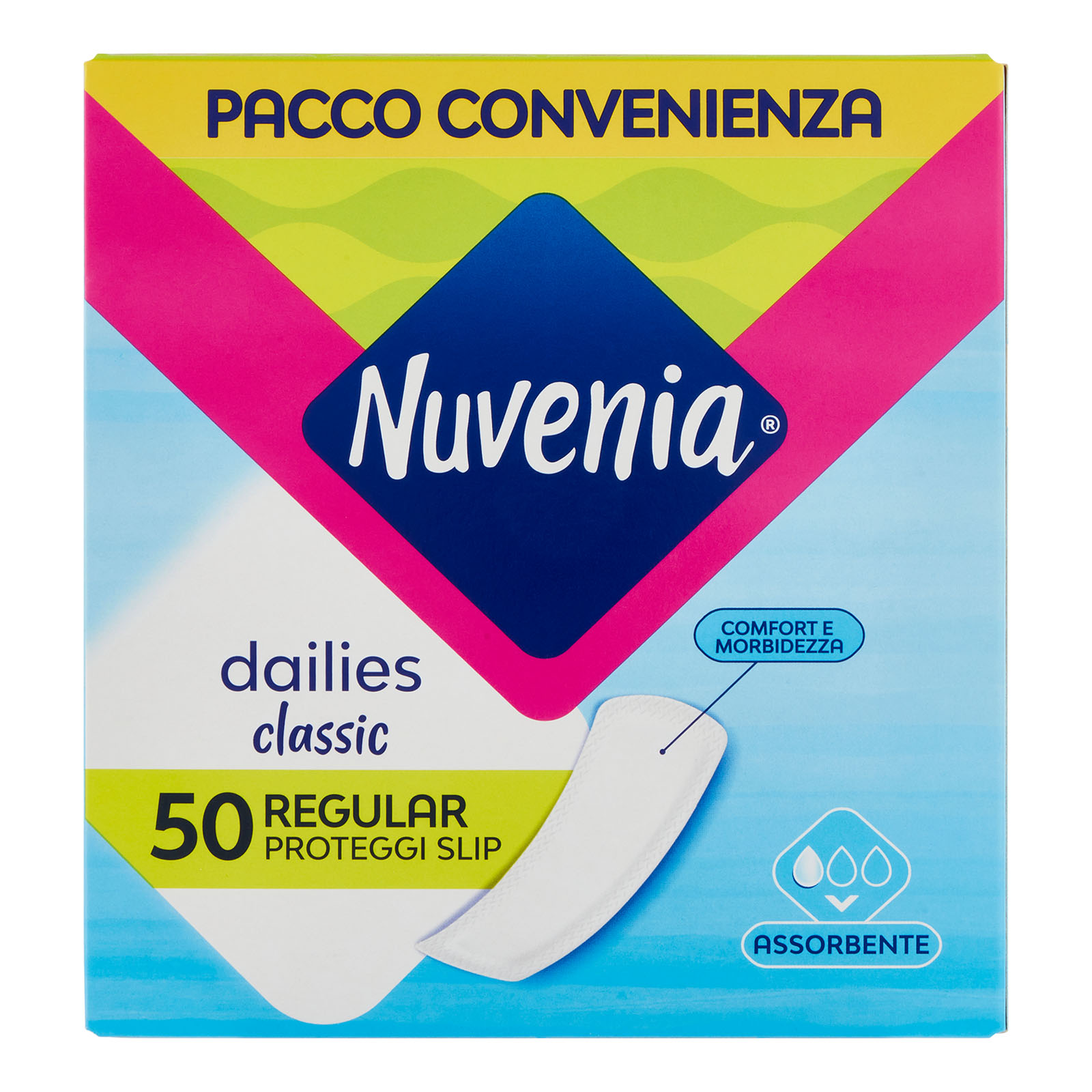 80010 NUVENIA Proteggi Lingerie Anatomico Classico 50 Proteggi S