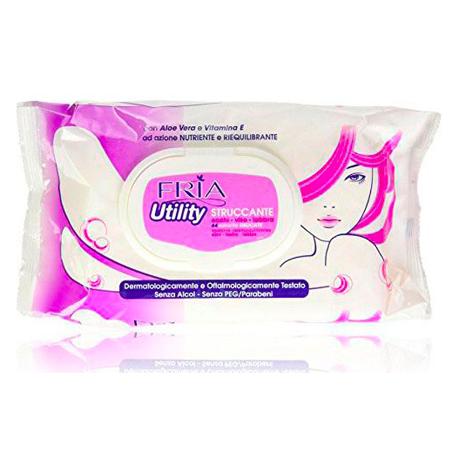 87574 FRIA Utility Salviette Struccanti 64 pz