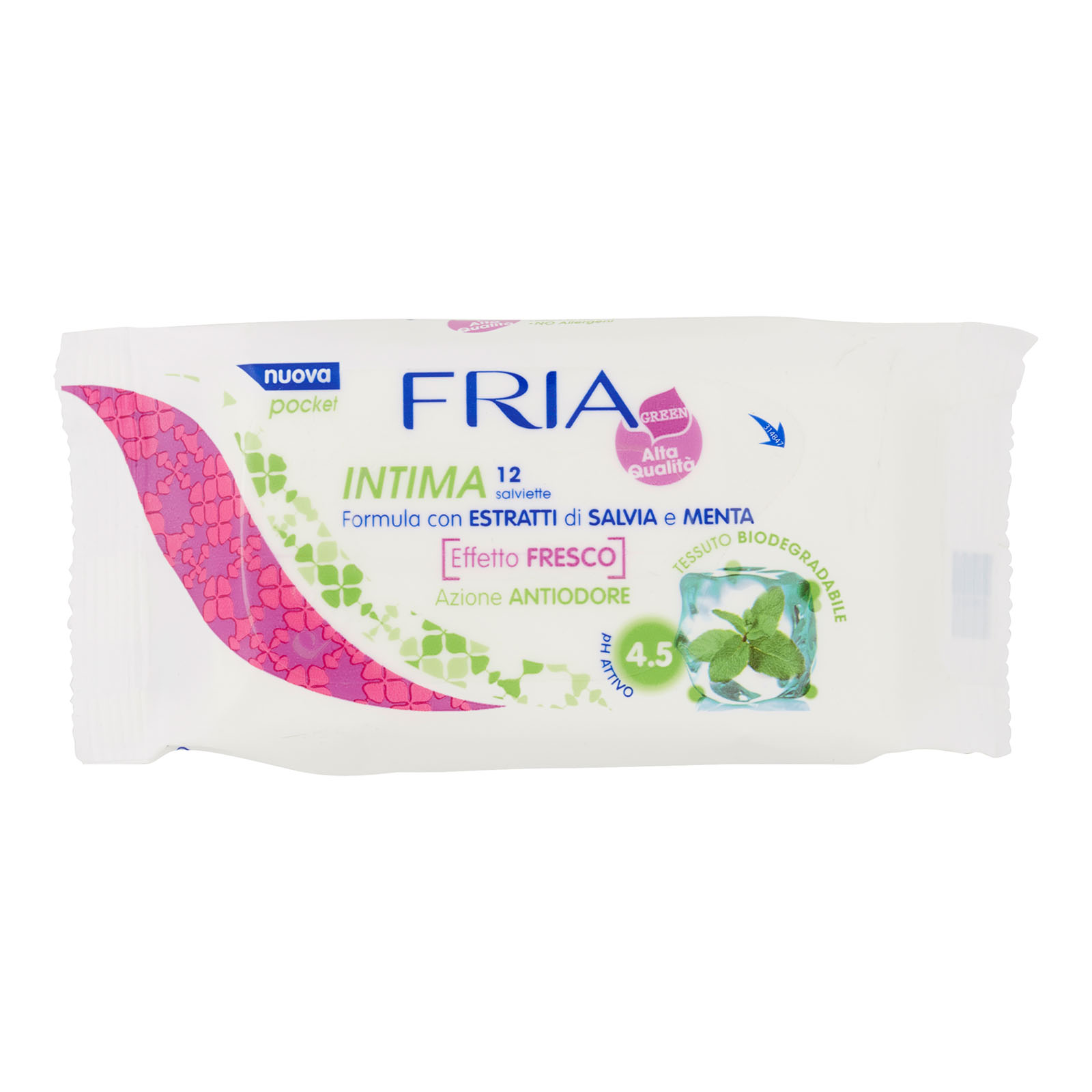 96313 FRIA Salviette Intime Green 12 pz Vari Tipi