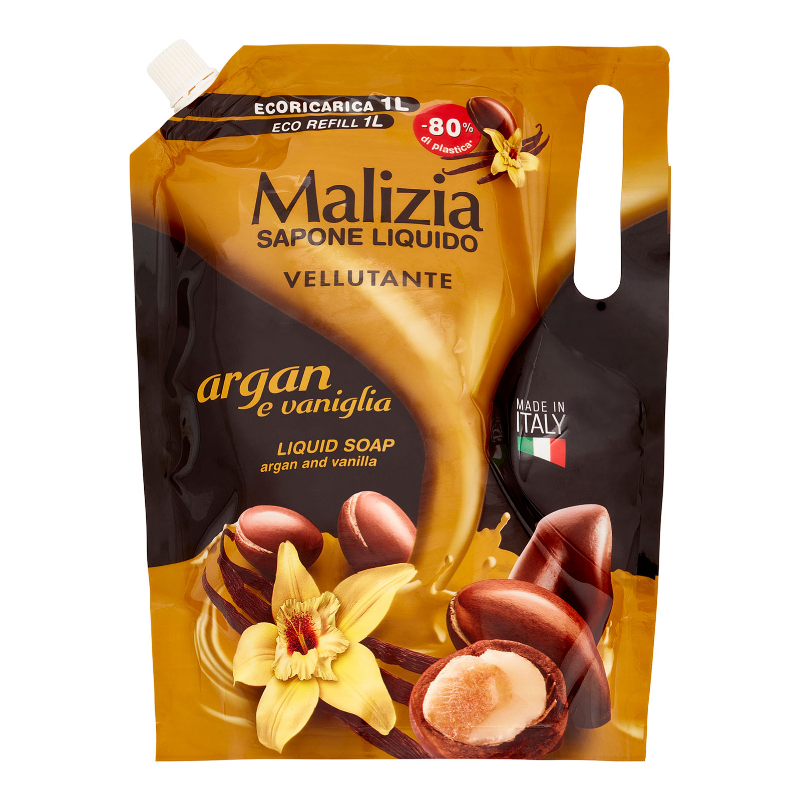 99285 MALIZIA Sapone Liquido Argan 1 Lt Ricarica